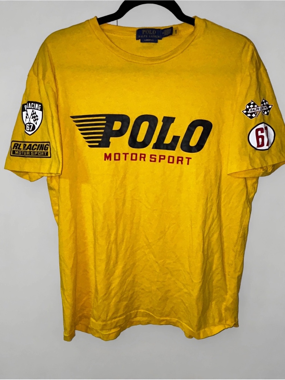 Polo by Ralph Lauren Yellow Polo Motorsport Graphic Tee